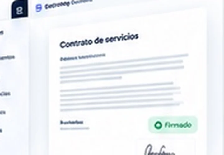Representación ilustrativa del proceso de firma electrónica